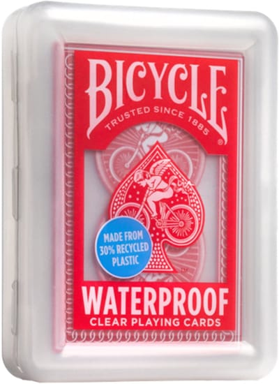Bicycle® Waterproof - Waterbestendige Plastiek Speelkaarten - Plastiek Opbergdoosje - Zomerspeelgoed