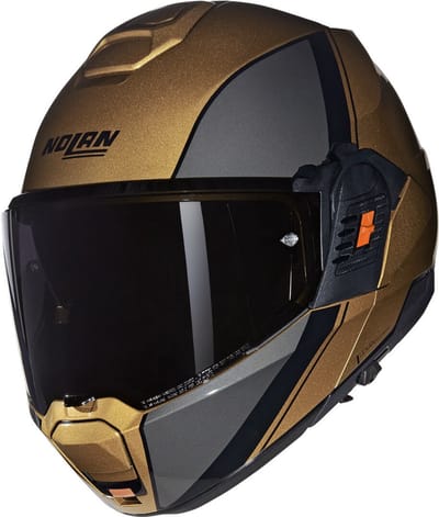 Nolan N120-1 Verniciatura Speciale 342 Sand Grijs Glossy Systeemhelm - Maat L - Helm