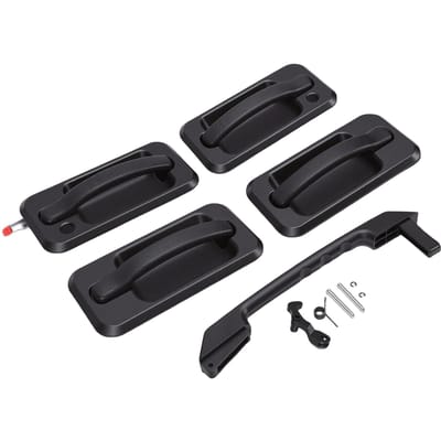 Set Buitendeurhendels Auto 15104792 Zwarte Kleur Voor Achter Links Rechts Zijkant en Staart Vervanging Voor H2 2003 2009 black