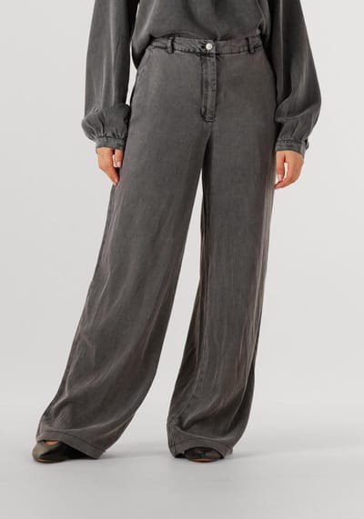 Simple Wv-tencel-twill-25-3 Broeken Dames - Donkergrijs - Maat S