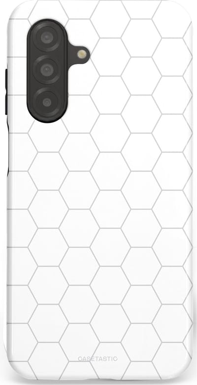 Casetastic Hoesje Geschikt voor Samsung A26 - Stijlvolle Beschermende Duo-layer Case - Zilverraat