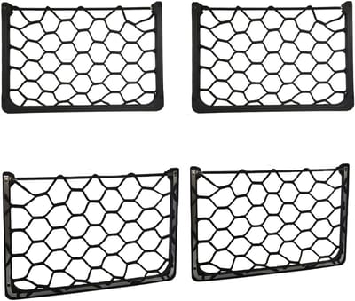 Famanu – Groot opbergnet voor camper en auto, elastisch mesh net met metalen frame voor opslag van accessoires