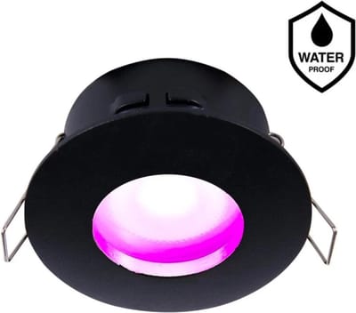 Zigbee smart Inbouwspot Zwart 4.7W | Waterdicht | 70 mm | HUE compatible | RGB-CCT