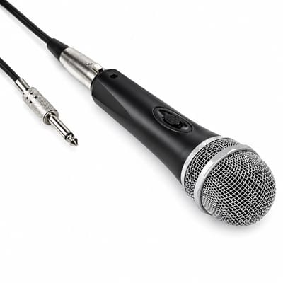 Microfoon - Dynamisch - 6.3mm jack - XLR - Koffer inbegrepen - Aan/uit-knop - 5 meter kabel - Allteq