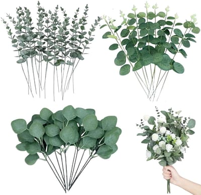 Dailygoods- Eucalyptustakken 30 stuks - Kunstplant voor binnen - Bruiloft decoratie - Onderhoudsvriendelijk - Flexibel - Natuurlijke charme