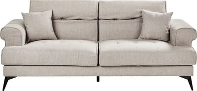 SKIVE - Driezitsbank - Taupe - Polyester