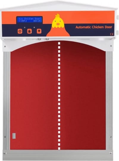 Automatische Kippendeur - Kippenluik - Chickenguard - Hokopener - Met Tandwielheffer - Gegalvaniseerd - Weerbestendig Systeem