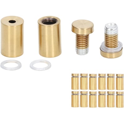 12 Stuks Bordhouders Schroef RVS Advertentienagels 16x30mm Montage Glas Hardware voor Huisdecoratie