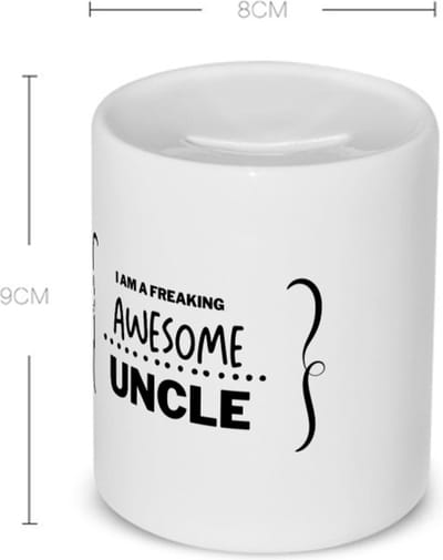 Akyol - i am a freaking awesome uncle Spaarpot - Oom - geweldige oom - liefste oom - verjaardag - cadeau - kado - bedankje - geschenk - 350 ML inhoud