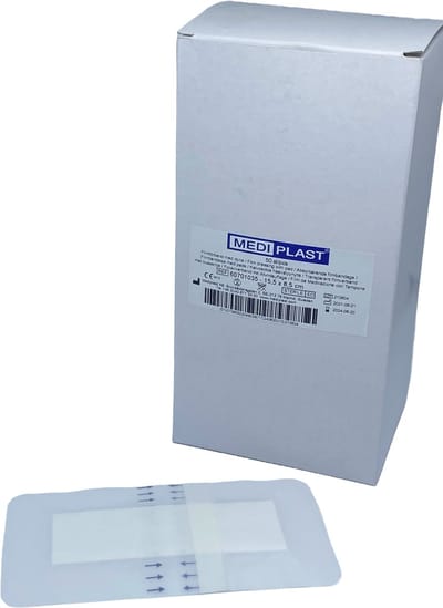 Mediplast Waterproof Film met pad wondpleister steriel 15,5 x 8,5 cm