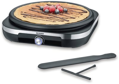 Severin CM 2199 Crêpe-maker – XXL Grillplaat Ø 38 cm – Antiaanbaklaag – Voor Zoete en Hartige Crêpes