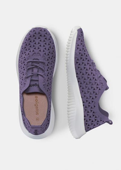 Extra lichte schoenen met ajourpatroon - marine - Gr. 37 van Goldner Fashion