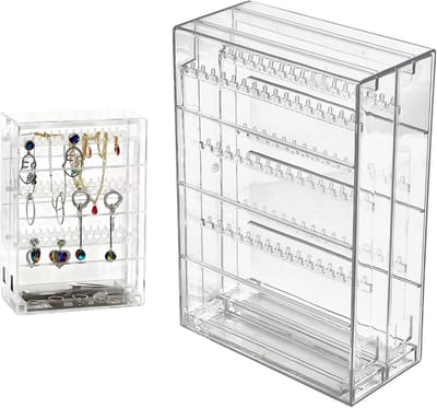 Transparante Acryl Sieradenbox met Lade voor Oorbellen, Kettingen en Armbanden - Stijlvolle Opbergoplossing voor de Slaapkamer en Kaptafel