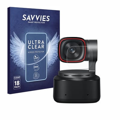 Savvies - Screenprotector voor OBSBOT Tiny 2 - Folie Beschermfolie transparant 18 Stuks