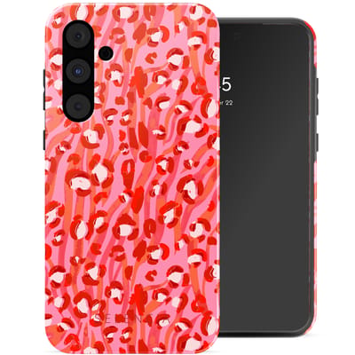 Selencia Hoesje - Geschikt voor Samsung Galaxy A55 (5G) - Backcover - Wild Spots Lipstick