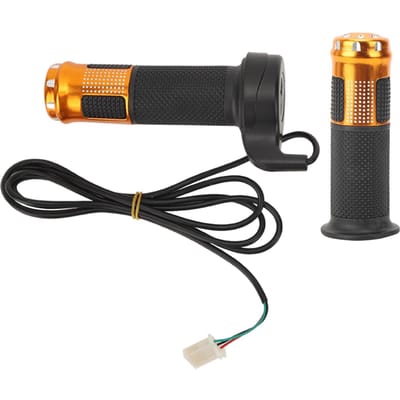 1 Paar Universele Elektrische Scooter Draaihandvat Grip Gashendel Links Rechts Vervanging 1.45M Kabel black