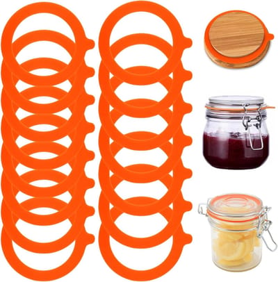 15 Stuks Silicone Deksels, 9.5CM Afsluitringen Voor Potten, Herbruikbare Siliconen Seals Voor Glazen Potten, Lekvrije Dichtingen, Ideaal Voor Bewaren en Organiseren