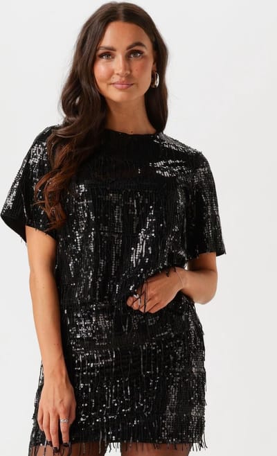 Object Objtella Re S/s Top 136 Tops & T-shirts Dames - Shirt - Zwart - Maat XS