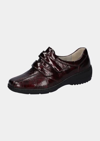 Lage schoenen met verstelbare klittenbandsluiting - bordeaux - Gr. 36 van Goldner Fashion