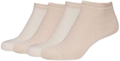 s.Oliver damessneakersokken, Originals Striped Rib, 4-pack, biologisch katoen, gestreepte sneakersokken, geribde sokken voor dames, sokken voor dagelijks gebruik