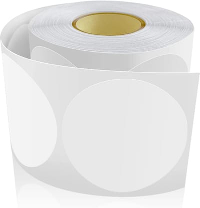 Ronde stickers - Kleurcodering etiketten - Organisatie en markering - Duurzaam vinyl materiaal - 500 stuks 5 cm - Wit