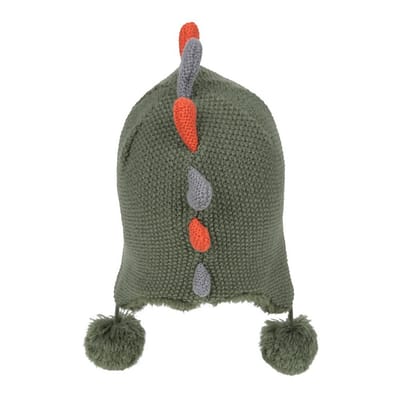 Mountain Warehouse Kinder Draak Kunstbont Gevoerde Muts en Handschoenen Set (Groen)