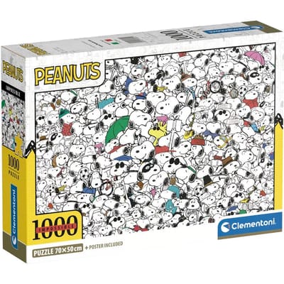Clementoni - Puzzel - 1000 Stukjes - Impossible Peanuts - Puzzel Voor Volwassenen