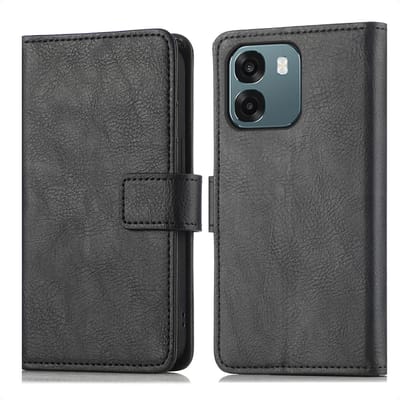 imoshion Hoesje - Geschikt voor Oppo A6 (5G) - Luxe Bookcase - Zwart