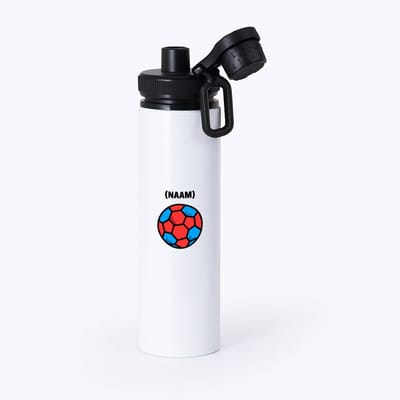 Hacebo® - Handbal met eigen naam waterfles met draaidop zwart - Handbal - Handballer - Sport - water fles - 850ML