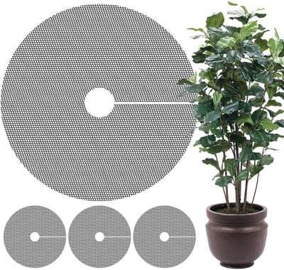 Plantenpot Bodembeschermer - Pottenhoezen Planten - Planten Beheren - Verstelbaar Ontwerp - 4 Stuks - Zwart