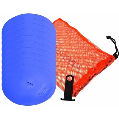 Precision Veldmarkering Rond 21 Cm Rubber Blauw 10 Stuks