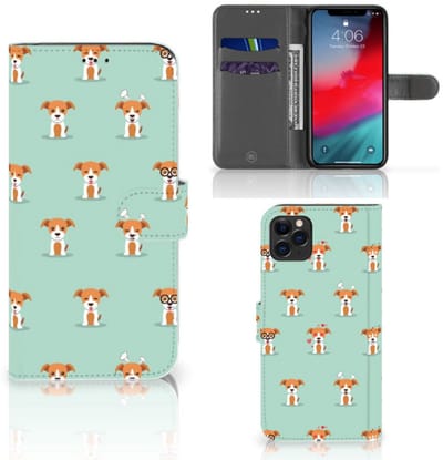 Apple iPhone 11 Pro Max Telefoonhoesje met Pasjes Pups