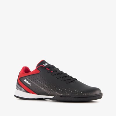 Dutchy IC kinder zaalschoenen zwart rood - Gymschoenen - Maat 32 - Uitneembare zool