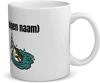 Akyol - vis met eigen naam koffiemok - theemok - Vis - vissen liefhebbers - iemand die houdt van vissen - verjaardag - cadeau - kado - geschenk - 350 ML inhoud