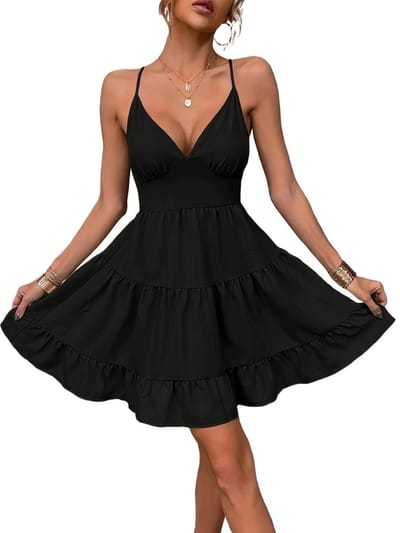 Bovista Open Rug Jurk - Backless - Body - Jurk - Shirt - Zwart - Maat XS