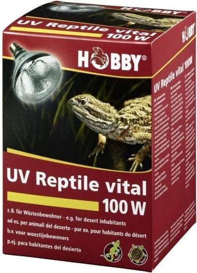 Hobby UV-Reptile Vital Desert 100W terrariumlamp | licht, warmte en UV-A/B voor woestijnreptielen