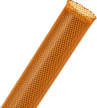Techflex-PTN1.00OR/09-Kabelsok-Kabelsleeve-Kabelbeschermer-Kabel Management–Kabelkous-Kabelmantel - Maat: 15,9 mm – 41,3 mm-Kleur: Oranje-Lengte: 9 meter