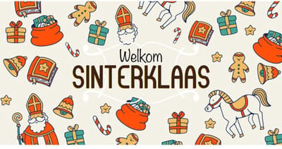 Welkom Sinterklaas Banner 75x150cm