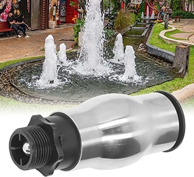 Dailygoods- Fonteinsproeier Schuimende - Watersproeier - Roestvrij Staal 304 - Buitendraad G1 - Tuinvijver - Waterlandschap 15,3 cm