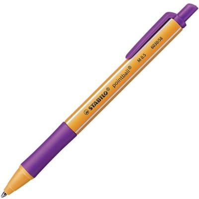 STABILO Pointball - Balpen 0,5 mm - Navulbaar - Lila - per stuk