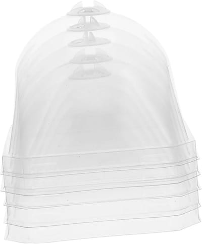 Plantenkoepel - Zaailing stolp - Planten beschermen - Verstelbare ventilatie - 10x10x8 cm - Transparant