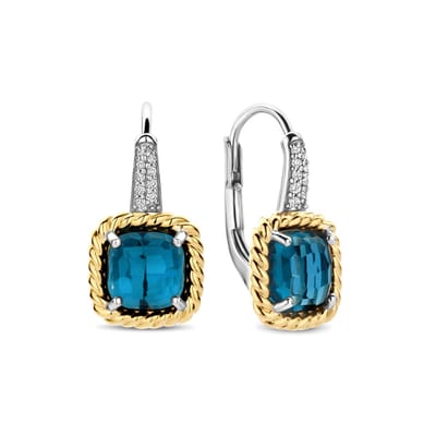 TI SENTO Dames Oorbellen - 925 zilver - Blauw - 78042DB