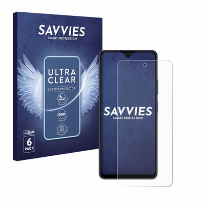 Savvies - Screenprotector voor Blackview Oscal Tiger 12 - Folie Beschermfolie transparant 6 Stuks