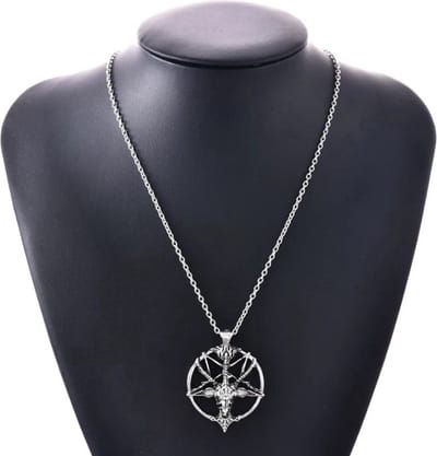 Akyol - pentagram Ketting | pentagram sieraden - gothic sieraden -pentakel ketting blauw | Gift | Cadeau-ketting voor vriend - valentijn cadeau-Ster ketting met steentje - kerst cadeau – Pentagram ingelegd hao stenen hanger | Mode glamour