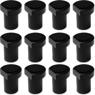 Ynkkvre - Werkbank Honden Set van 12 - Aluminium - Voor 20mm Gat - MFT Tafel Accessoire - Zwart
