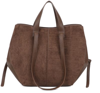 Gallantry® Dames Handtas – Shopper Tas – Grote Schoudertas – Werk Tas met Rits – Ruime Dames Tas - Coffee