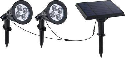 Set van 2 gekoppelde zonne-spotlights 400LM FAMILY SPIKY