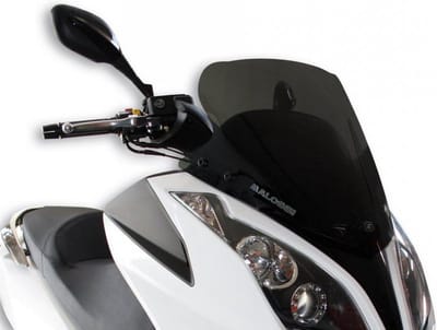 malossi luchtbel en windscherm voor kymco 125 downtown scooter na 2012 4515116 / sport dark smoke nieuw