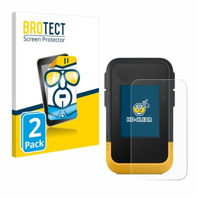 BROTECT - Screenprotector voor Garmin eTrex SE - Folie Beschermfolie transparant 2 Stuks
