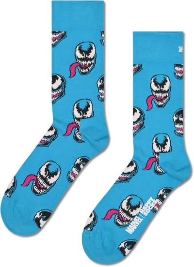 Happy Socks MARVEL Spider-Man Venom Sock - unisex sokken - blauw - Unisex - Maat: 36 - 40